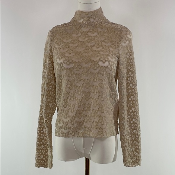 Line + Dot Crossroads Lace Top, M - Picture 2 of 9